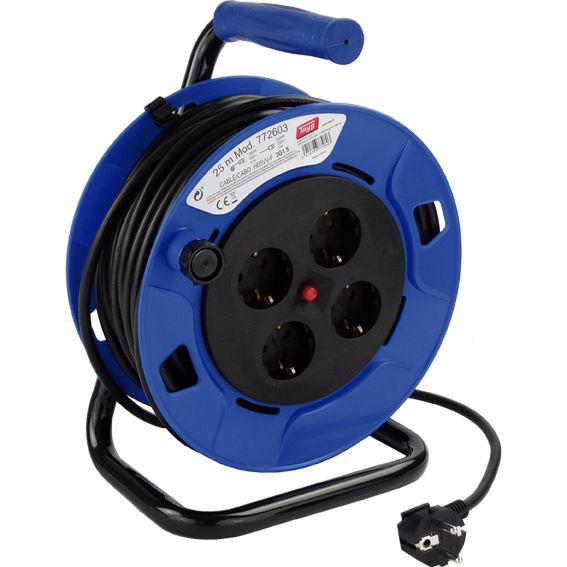 EXTENSIBLE INDUSTRIAL 40 METROS CABLE VERDE 3IP SKT XLRG