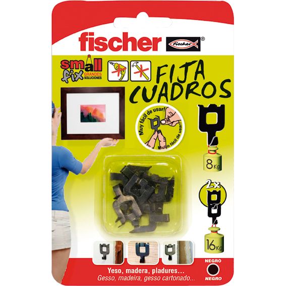 FIJA CUADROS BLANCO 522206 BLISTER