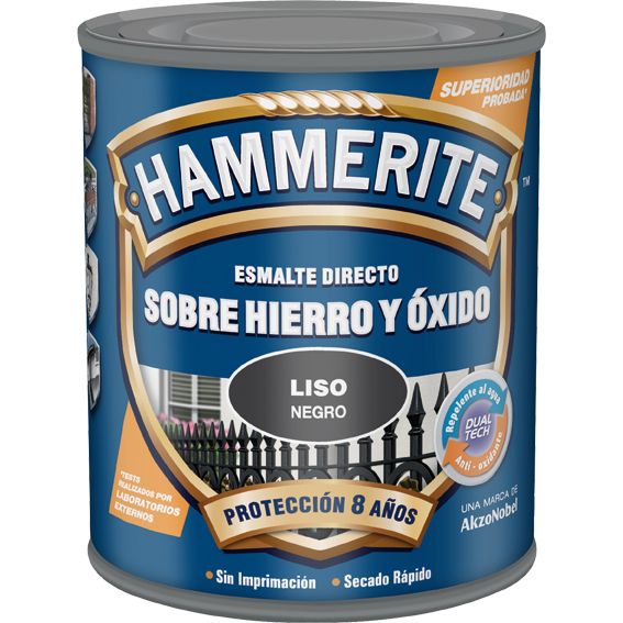 HAMMERITE METALICO LISO 750ML GRS PLA